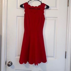 Scallop Edge A Line Dress Size